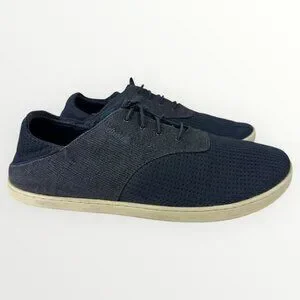 OLUKAI Nohea Moku Mens Slip On Shoes Casual Walking Boat Style Sneakers Blue M9