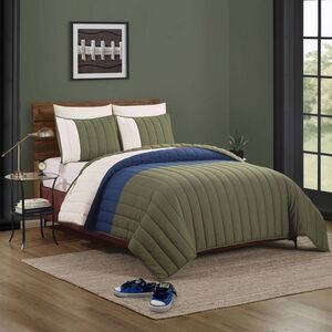 Open Box - Teen Twin/Twin XL Block Comforter Set Blue And Yel Blue And Yellow