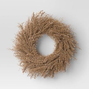 Open Box - Threshold - Pampas Preserved Wreath - Threshold Green