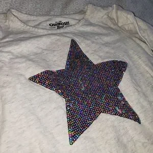 OSHKOSH B'GOSH SEQUIN STAR LONG SLEEVE & TUTU SKIRT OUTFIT SIZE 18-24 MONTHS