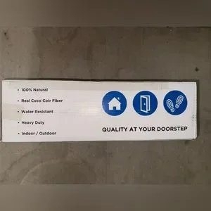 “Our Happy Place” Heavy Duty Doormat For Outdoor & Indoor Use 17.5" X 30"