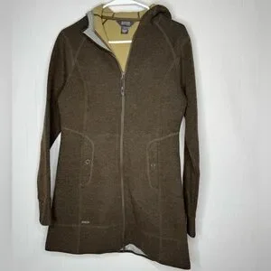 Outdoor Research Womens Salida Long Hooded Jacket Fleece Sz S Outdoor Gorpcore