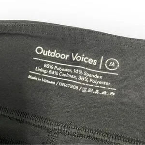 Outdoor Voices Black Capri Leggings Medium