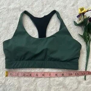 Outdoor Voices Forest Green Sports Bra (Padded)