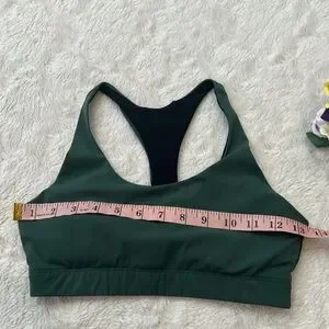 Outdoor Voices Forest Green Sports Bra (Padded)