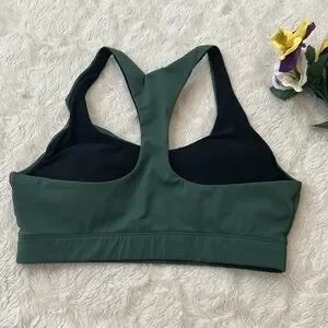 Outdoor Voices Forest Green Sports Bra (Padded)