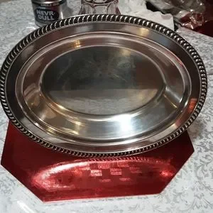 Oval Caserole Silver Plate Vintage