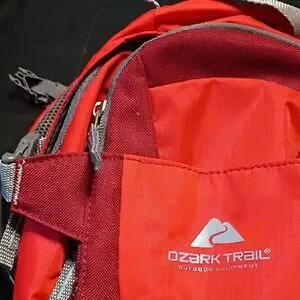 Ozark Trail Red Backpack Durable Outdoor Design