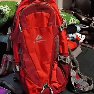Ozark Trail Red Backpack Durable Outdoor Design