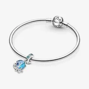 Pandora Murano Glass Cute Octopus Dangle Charm