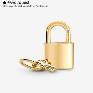 Pandora Padlock & Key Dangle Charm