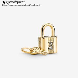 Pandora Padlock & Key Dangle Charm