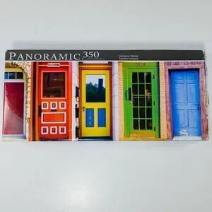 Panoramic Colorful Doors 350 Piece Puzzle