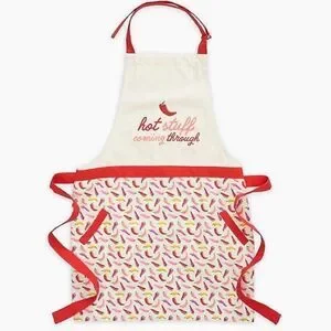 PAPER SOURCE Too Hot to Handle Hot Stuff Coming Through Gift Apron