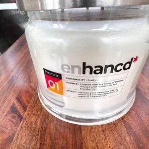 PartyLite Enhancd 01 3 Wick Jar Candle Fruity 40 60 Hours Burn Time New In Box