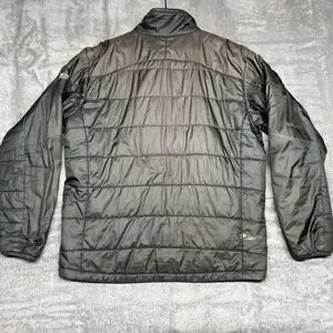 Patagonia Jacket Mens Large L Black Nano Puff Primaloft Lightweight *FLAWS