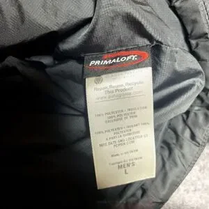 Patagonia Jacket Mens Large L Black Nano Puff Primaloft Lightweight *FLAWS
