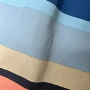 Patagonia Wavefarer Orange Blue Striped Board Shorts Men Size 38 BLEMISH