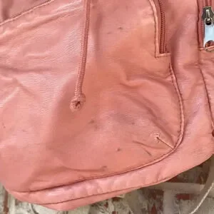 Peach Backpack With Stud Design