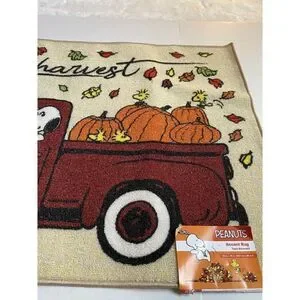 Peanuts Fall Accent Rug Snoopy Woodstock 26X38 LG