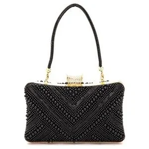 Pearl Rhinestone Evening Clutch