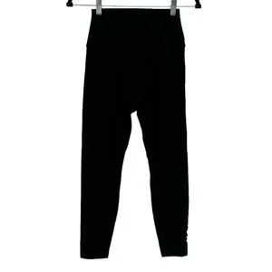 Peloton Women’s Black Rainbow Spell Out Workout Yoga Training Leggings Small