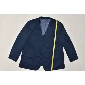 Perry Ellis Big & Tall Regular Size 50R Dark Blue Sport Coat Blazer Jacket