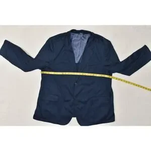 Perry Ellis Big & Tall Regular Size 50R Dark Blue Sport Coat Blazer Jacket