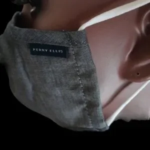 Perry Ellis Unisex Gray Face Mask With Opening