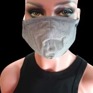 Perry Ellis Unisex Gray Face Mask with Opening