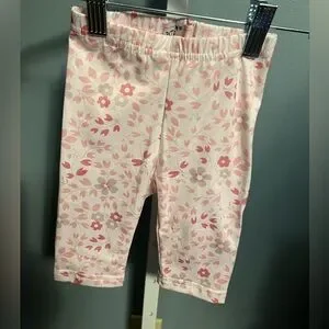 Pete And Lucy Pink Leopard Ruffle Tank Top And Floral Capris NWT 6-12 Months