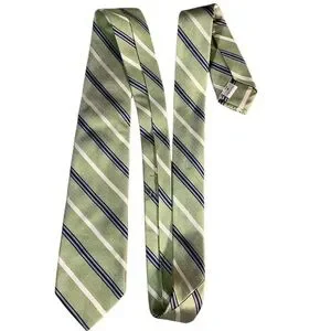 Peter Millar Striped Green Tie