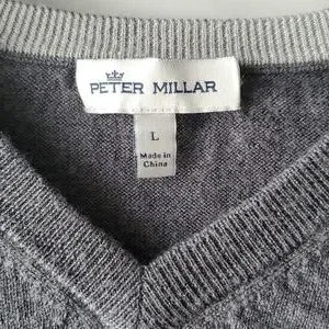 Peter Millar Wool And Silk Blend Vneck Sweater