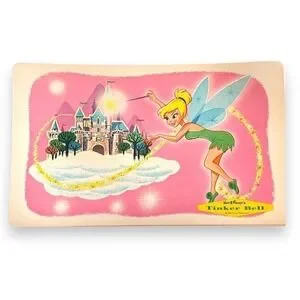 Peter Pan Tinker Bell 17x11 Placemat Walt Disney Castle Vintage 1960s