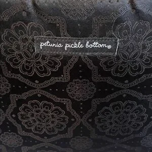 Petunia Pickle Bottom Black And Red Floral Baby Bag