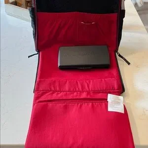 Petunia Pickle Bottom Black And Red Floral Baby Bag