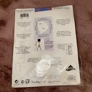 Philippe Matignon Fashion Net Tights In Bicolor Cotton