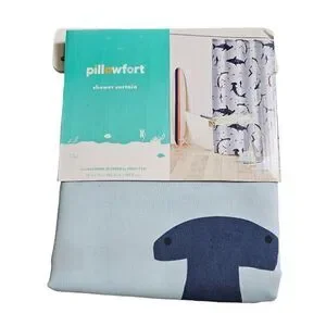 Pillowfort Shower Curtain SHARKS - 72" x 72"