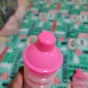 Pink And Clear Stackable Formula / Food Containers For Baby Gil