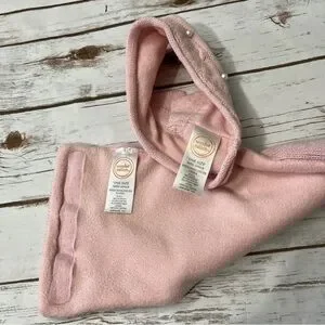 Pink Pearls Crown Knit Headband Earwarmer Scarf Set