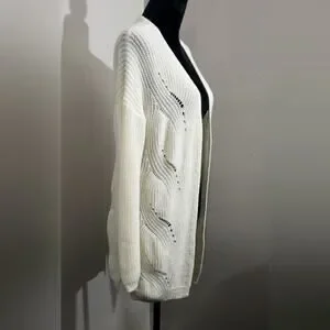 Pink Rose Vintage Cardigan Cross Back Size Large