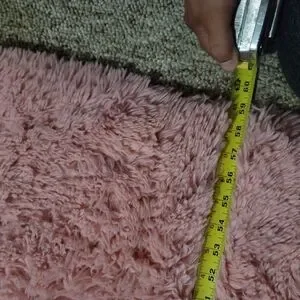 Pink Soft Pink Shaggy Rug Size 5 X 3