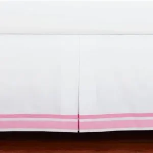 Pink/White Crib Skirt NWT/PBK