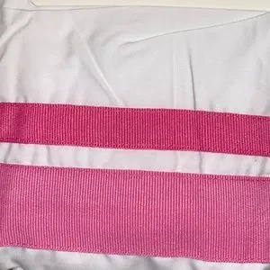 Pink/White Crib Skirt NWT/PBK
