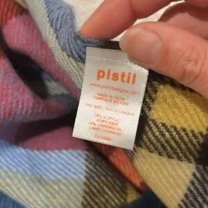 Pistil Multicolor Plaid Wool Blend Scarf