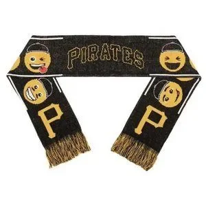 Pittsburgh Pirates Teamoji‎ Acrylic Scarf Adult Unisex MLB Forever Collectibles
