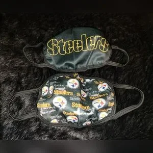 Pittsburgh Steelers 2 Face Masks Set *NEW*