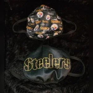 Pittsburgh Steelers 2 Face Masks Set *NEW*