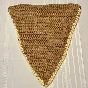Pizza Slice Cocoon Crochet Blanket Newborn Photo Prop Handmade Baby Shower Small