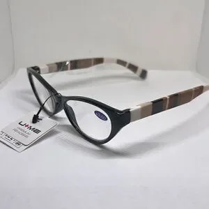 Plaid Cat Eye Women’s Reading Glasses +3.00